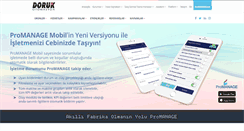 Desktop Screenshot of dorukotomasyon.com